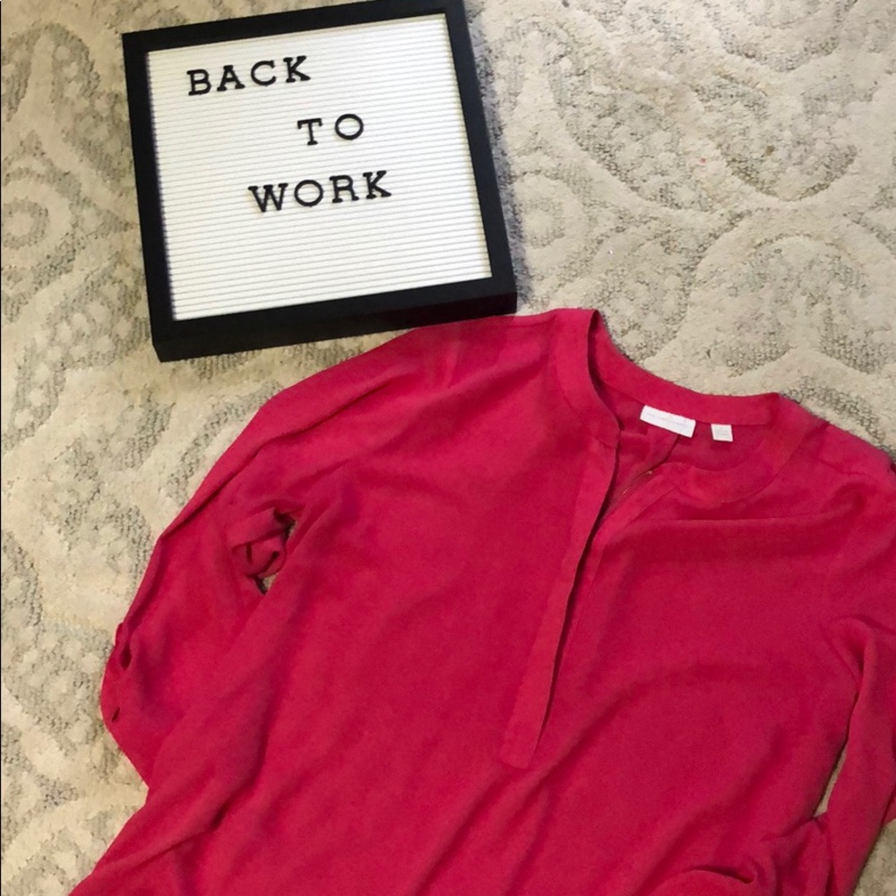 NY&Co Sheer Pink Blouse